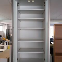 【ドリーム池田店】食器棚　縦長　使用感少々有　IKZ-501の画像