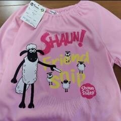 Shaun the Sheep ピンク長袖スモック2枚セット100cmの画像