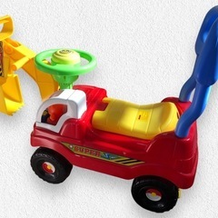 おもちゃ　子供乗り物　ショベルカー　の画像