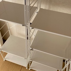 無印良品 棚 ラック スチールユニットシェルフ 大 ライトグレー3台の画像