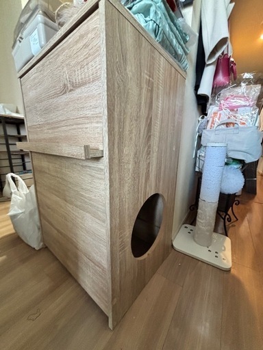 【3/4まで】猫家具　トイレ収納