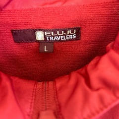 ☆値下げ☆　HA2502-208 ELUJU TRAVELERS マウンテンパーカ レッド サイズ:L 毛玉汚れ有り　の画像