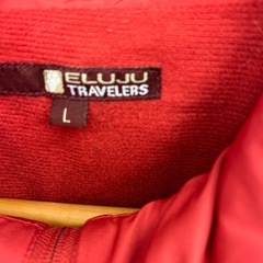 ☆値下げ☆　HA2502-208 ELUJU TRAVELERS マウンテンパーカ レッド サイズ:L 毛玉汚れ有り　の画像