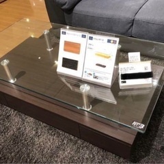 ニトリ  ガラス　センターテーブル幅 120x奥行 65x高さ42cm
