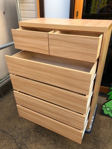 80チェスト ナチュラル マロン80-5NA チェスト ナチュラル タンス