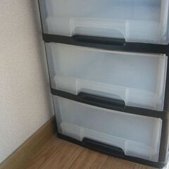 引越処分07 10段チェスト(収納ケース) スリムコンパクトの画像