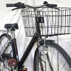 中古」27インチシティ/オートライト/外装6段変速/ブラウン