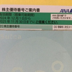 ANA 株主優待券 5枚セット　バラ売り可の画像