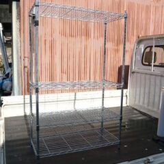 ②４段メタルラック　中古