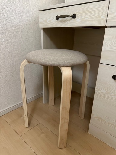 値下げしました！ドレッサー 北欧 水色 椅子付き ドレッサー おしゃれ