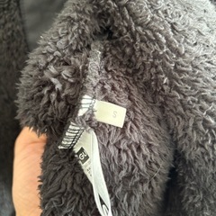 GU ボアフリース　ジャケット　もこもこ　黒　ボタンの画像