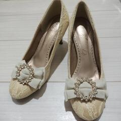 【Mサイズ】2WAYレースパンプス