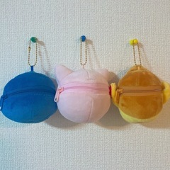 【3つセット】ポケモンマスコットキーホルダー ファスナー付きの画像