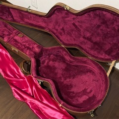 Gibson USA Guitar Hard Case Brown es-335 es-330 Epiphone Casino ハードケース ギブソン セミアコ フルアコ 純正 ブラウンハードケースの画像