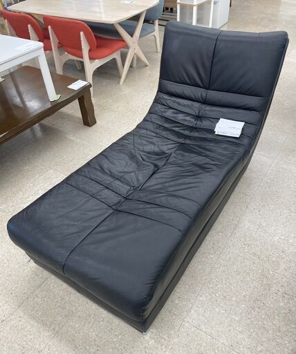 ★ジモティ割あり★  ソファー 1人用 黒 H80×D75×W145 クリーニング済み TJ11047