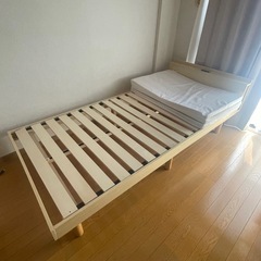 シングルベッド 簡易マットレス付き