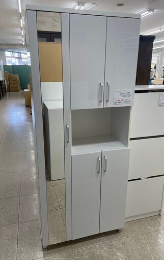 ★ジモティ割あり★  シューズボックス 白 H185×D37.5×W75 クリーニング済み TJ11051