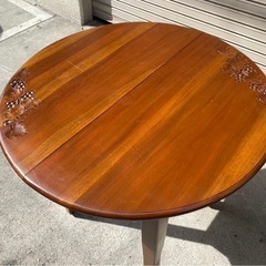 A344◆カントリー調「ベンチ 丸椅子　伸長ダイニングテーブル」セット A344🉐カントリー調「ベンチ 丸椅子✨伸長ダイニングテーブル」セット