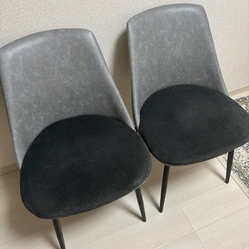 【美品】ダイニングチェア 2脚セット  おしゃれ 北欧 モダン カフェ 食卓椅子 ダイニング椅子