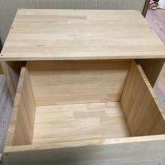 取引終了　木製　おもちゃ箱