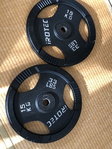 アイロテックプレート 割引 15kg×2 アイロテックバーベルプレート15kg×2