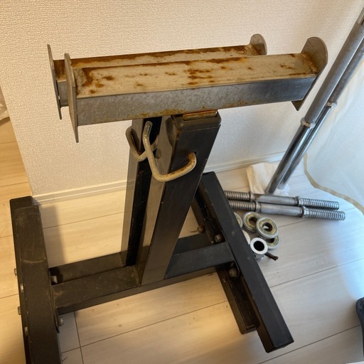 [穴径28mm]バーベルシャフト、ダンベルシャフト(重り無し)、バーベルスタンド