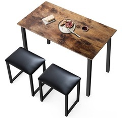 テーブルと椅子二脚セットの画像