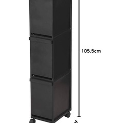 【成立】✨️引取限定✨️🔥無料譲渡🔥3段収納・ゴミ箱    キャスターなしの画像