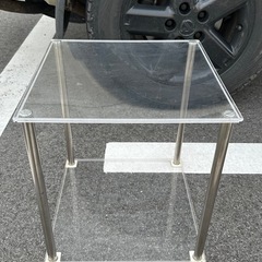 商談決定品 アクリル製のコレクション台2段 (フィギュアなど飾る...