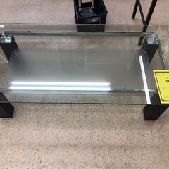 【A530】ガラステーブル 幅120cm×奥行60cm×高さ40cm 