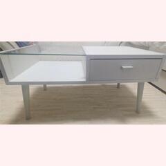 白いローテーブル/机　幅80