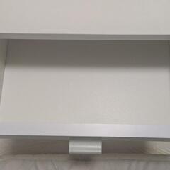 白いローテーブル/机　幅80の画像