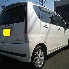 ☆車検２年付☆H20 ムーブカスタム　111300キロ　スマートキー　HDDナビ　DVD 　電動格納ウィンカーミラー　１４インチアルミの画像