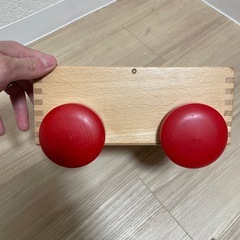 車付きポストボックス・赤 nic おもちゃ　の画像