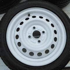 日産デイズ 純正ホイール 165/55R14 白塗装の画像