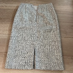 GU ツイード ジャケット スカートセット XSの画像