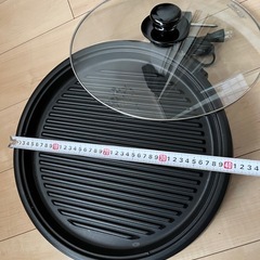 ホットプレート　鉄板2種類付きの画像