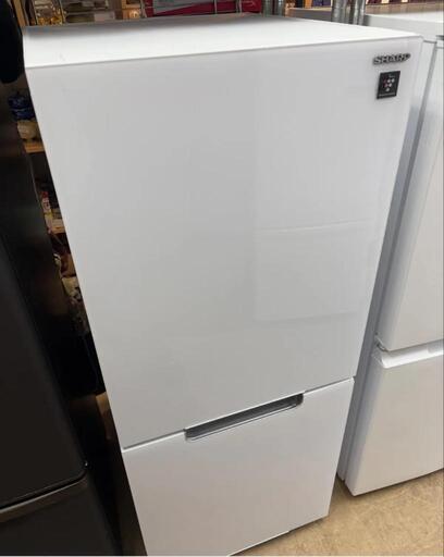 SHARP 冷蔵庫 2022年製　プラズマクラスター　ガラストップ ホワイト 152L SJ-GD15H-W