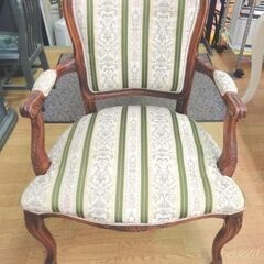アンティーク調 チェア アームチェア 高87㎝ 猫脚 ロココ調 椅子 いす 西岡店の画像