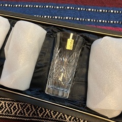 クリスタル　ビールグラス　5個