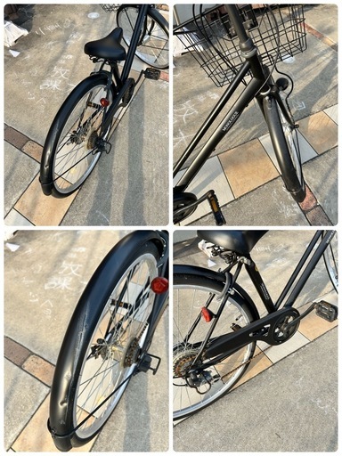 自転車　26✖️1 3/8 インチ　6段変速　