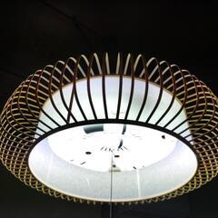 和風電気傘の画像