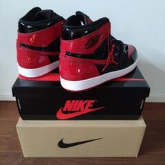 【新品・未使用】Nike Air Jordan 1 High OG Patent Bredの画像