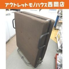折りたたみベッド 高反発マットレス シングルサイズ リクライニング機能付き メッシュ ブラウン シングルベッド コメリ 札幌 西岡店