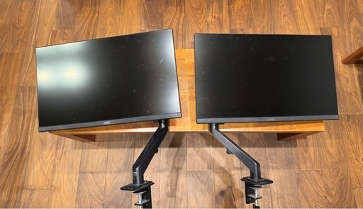 モニター　27インチ　acer　モニターアーム付き 予約済み】2個セット！アーム付きAcer製27インチPCモニター
