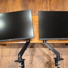 【予約済み】2個セット！アーム付きAcer製27インチPCモニター
