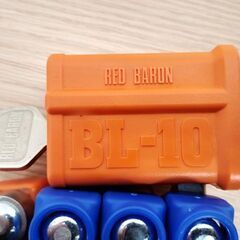 美品 レッドバロン 盗難防止装置 バーロック BL-10 防犯 RED BARON バイク 鍵1本のみ 現状渡し品 オレンジ×ブルー 札幌市 中央区 南12条店の画像