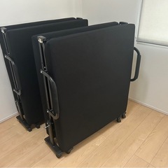 【ほぼ未使用】高反発折り畳みベット(リクライニング)の画像