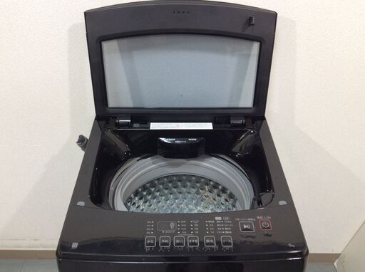 （3/8受渡済）JT10188【NITORI/ニトリ 6.0㎏洗濯機】美品 2024年製 NTR60L1BK 家電 洗濯 簡易乾燥付