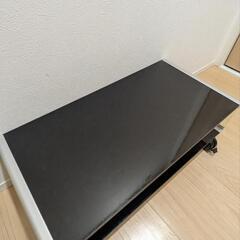 お届け無料🆓弘益 テレビ台テレビボードTVガラス黒おしゃれ横幅80cmの画像